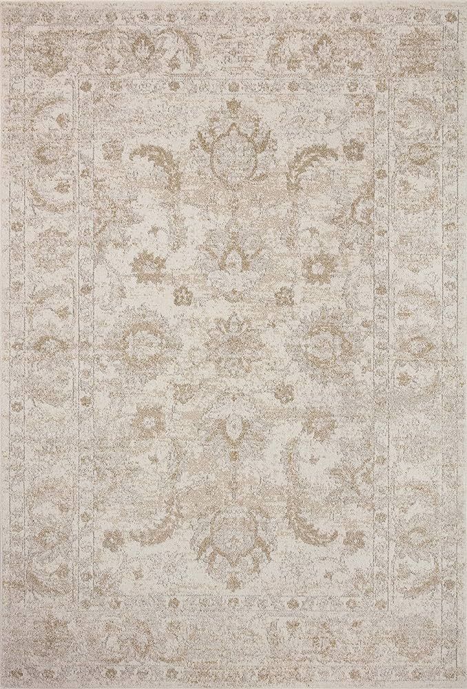 Loloi II Odette Collection ODT-03 Ivory/Beige, Traditional 7'-10" x 10' Area Rug | Amazon (US)