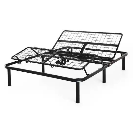 Hivvago - Twin XL Steel Adjustable Bed Frame Base with Remote Control - Black | Best Buy U.S.