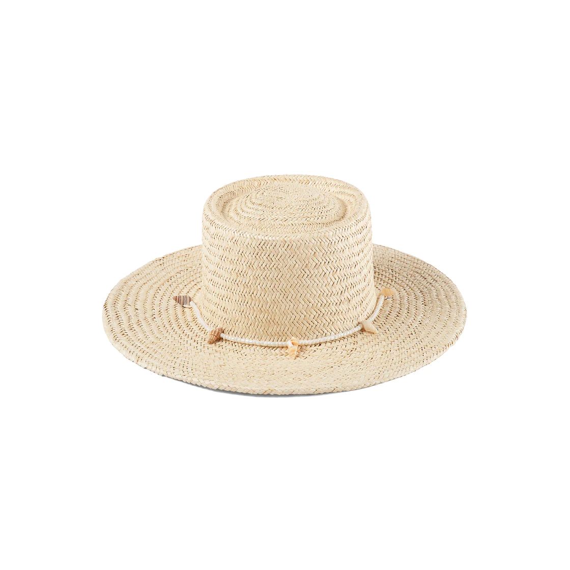 Seashells Boater - Straw Boater Hat in Natural | Lack of Color US | Lack of Color