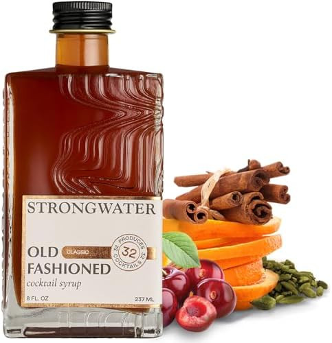 Strongwater Old Fashioned Mix - Makes 32 Cocktails - Handcrafted Old Fashioned Syrup with Bitters... | Amazon (US)