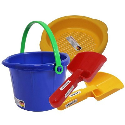 Spielstabil Toddler Sand Toys Bundle - Pail, Sieve and 2 Scoops (Colors Vary) | Target