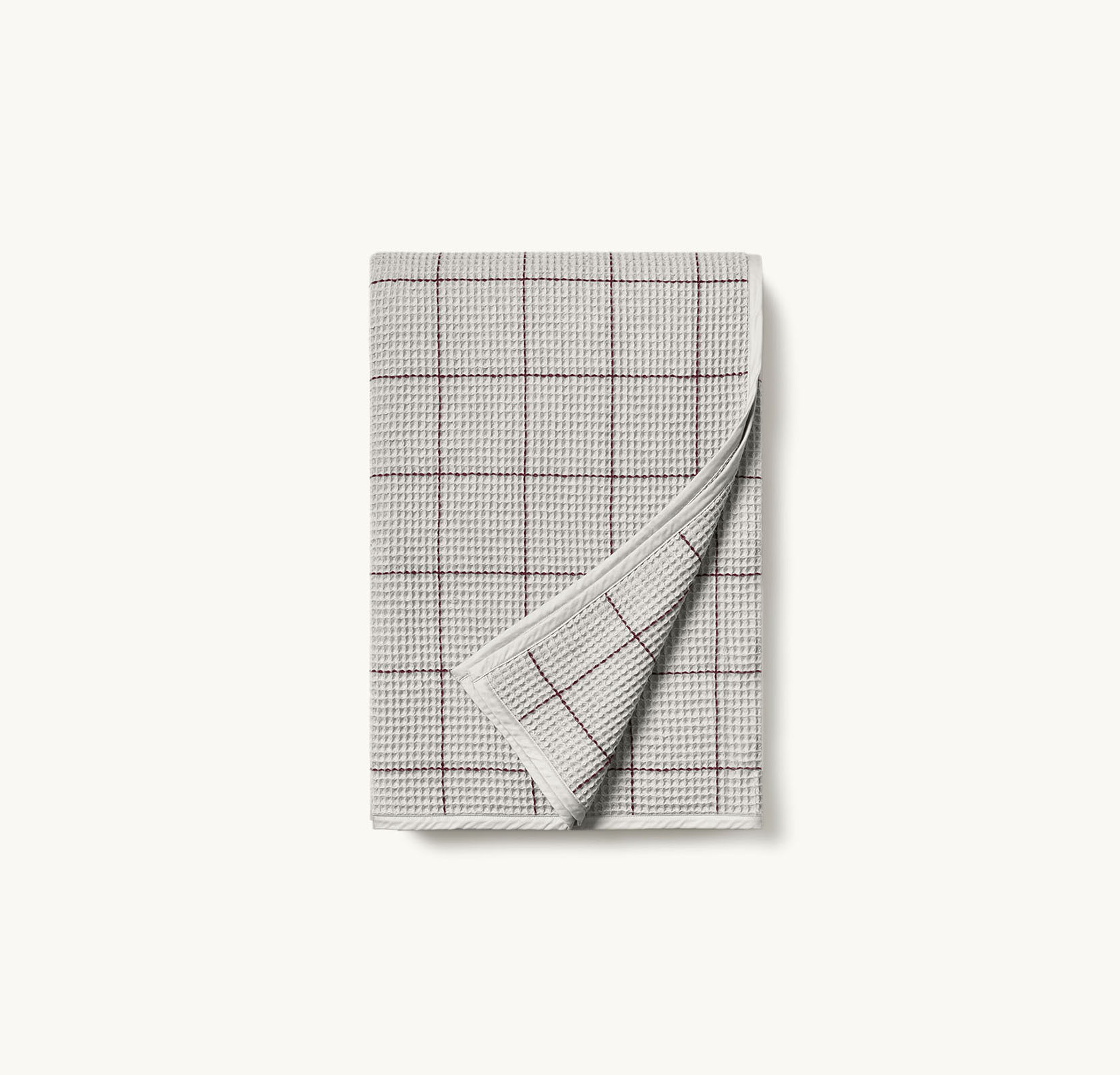 Waffle Fine Windowpane Bed Blanket | Boll & Branch® | Boll & Branch