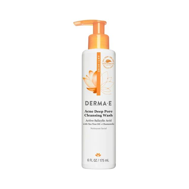 DERMA E Acne Deep Pore Cleansing Wash with Salicylic Acid, 6 oz - Walmart.com | Walmart (US)