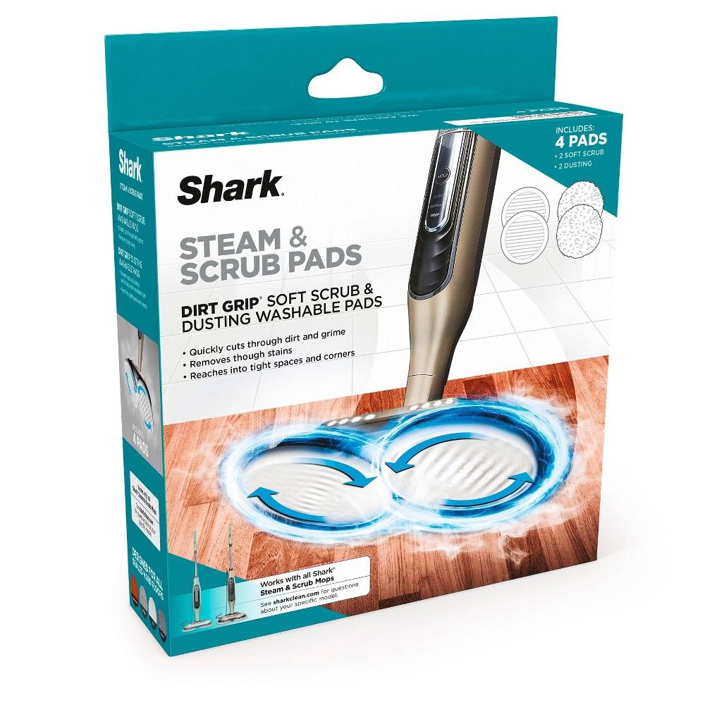 Shark Grip Steam & Scrub Dirt Washable Pads - XKITP7000D | Target
