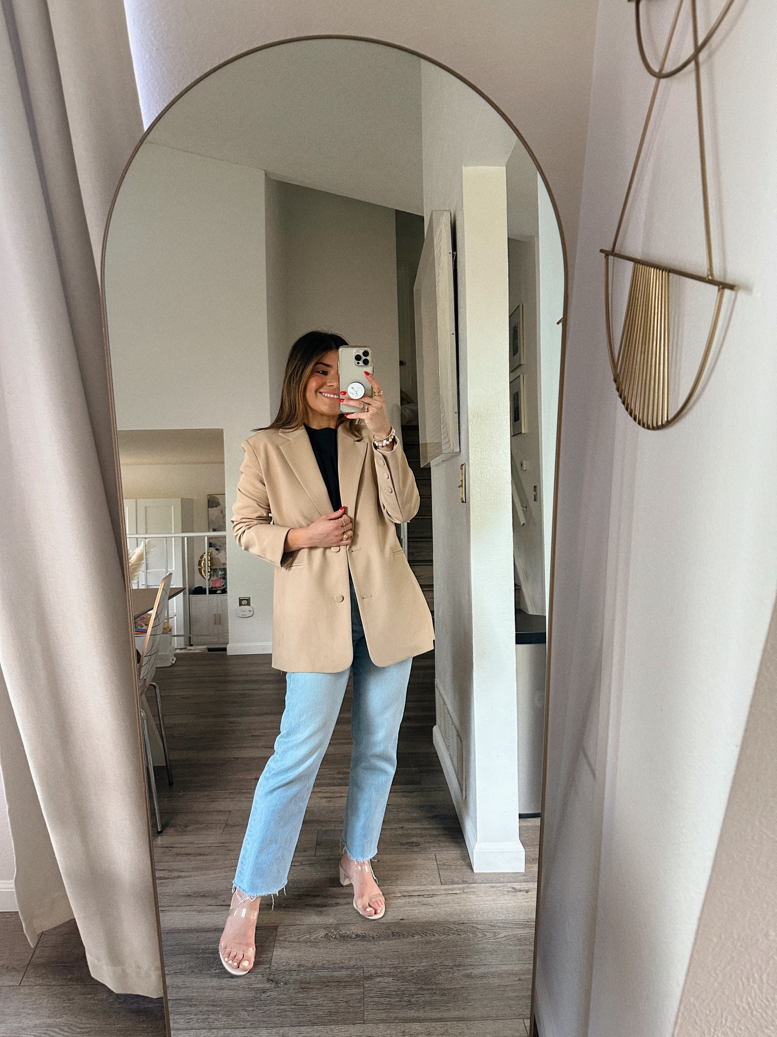 My go-to look for those days when I don’t know what to wear! 
Linking identical blazer
Jeans size 25. 
Denim look, denim outfit, summer jeans, jeans, Levi’s, straight leg jeans

#LTKFindsUnder100 #LTKShoeCrush #LTKFindsUnder50