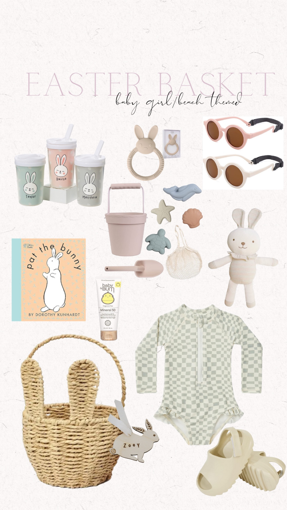 Beach theme Easter Basket 🐰☀️ // baby toddler girl Easter Basket idea. 

kids book
Kids gifts 
Bunny book 
Easter Basket tag 
Personalized tags 
Easter Baskets
Kids Easter Basket 
Easter Basket filler 
Neutral Easter Basket 
Easter 
Bunny pajamas 
Bunny bjs
Rabbit pajamas 
Bunny slippers 
Snack container 
Toys 
Kid toys 
Kid pajamas  
Toddler boy 
Baby girl 
Toddler girl 
Sibling 
Walmart finds 
Neutral style 
Gender neutral 
Easter for kids 
Easter 2024 
Bunny basket 
Toddler 
Baby 
Walmart 
Walmart find 
Easter Basket
Neutral Easter Basket 
Amazon 
Amazon finds 
Walmart 
Walmart find 

#LTKkids #LTKbaby #LTKSeasonal