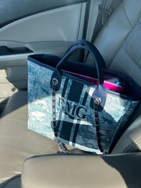 Lily and bean, custom bag, tote bag, travel bag, dior bag, leather bag, custom bag, white and blue, blue and white, grandmillenial, canvas bag, tote

#LTKSeasonal #LTKtravel #LTKstyletip