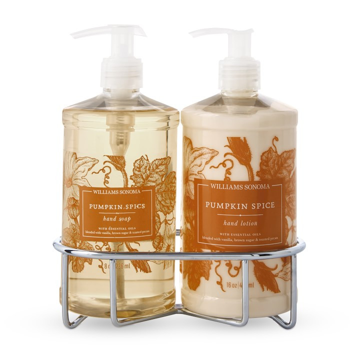 Williams Sonoma Pumpkin Spice Hand Soap & Lotion 3-Piece Set | Williams-Sonoma