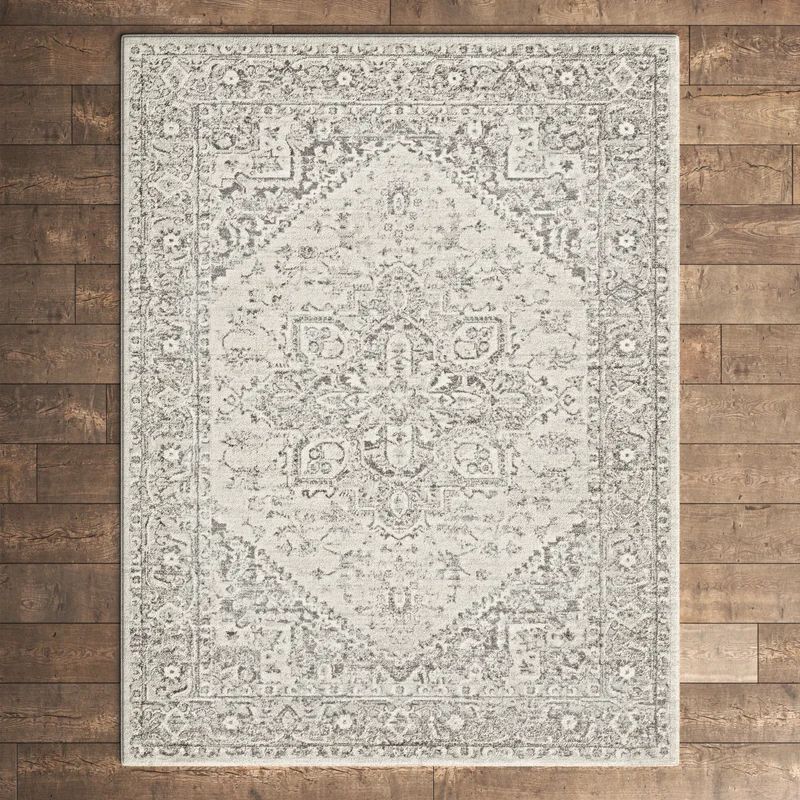 Benoit Performance Charcoal/Light Beige Rug | Wayfair North America