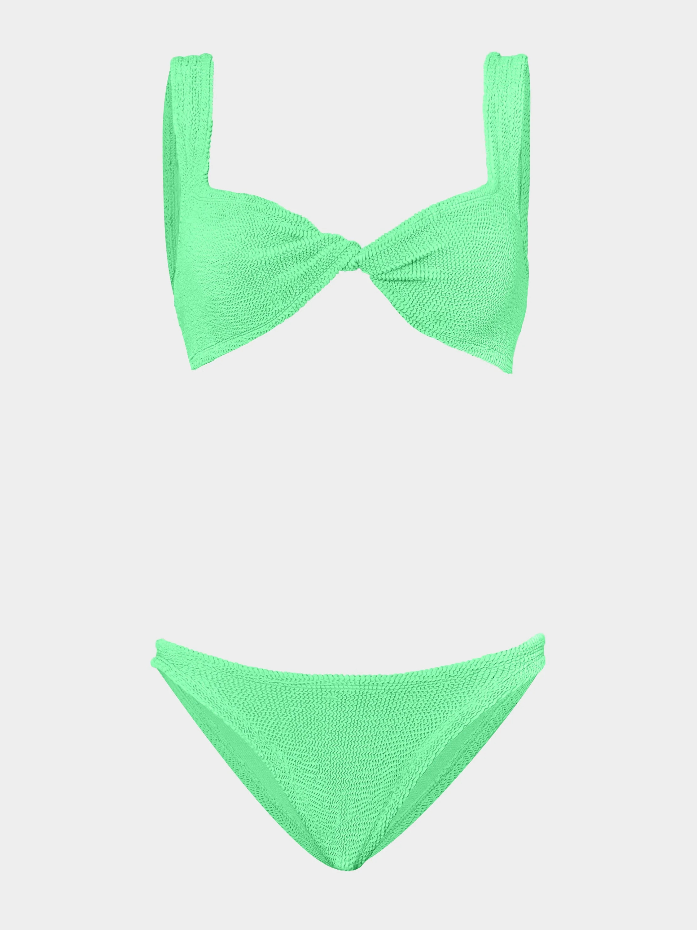 Juno Bikini - Lime | One Size Swimwear | Hunza G - Lime / One size | HUNZA G