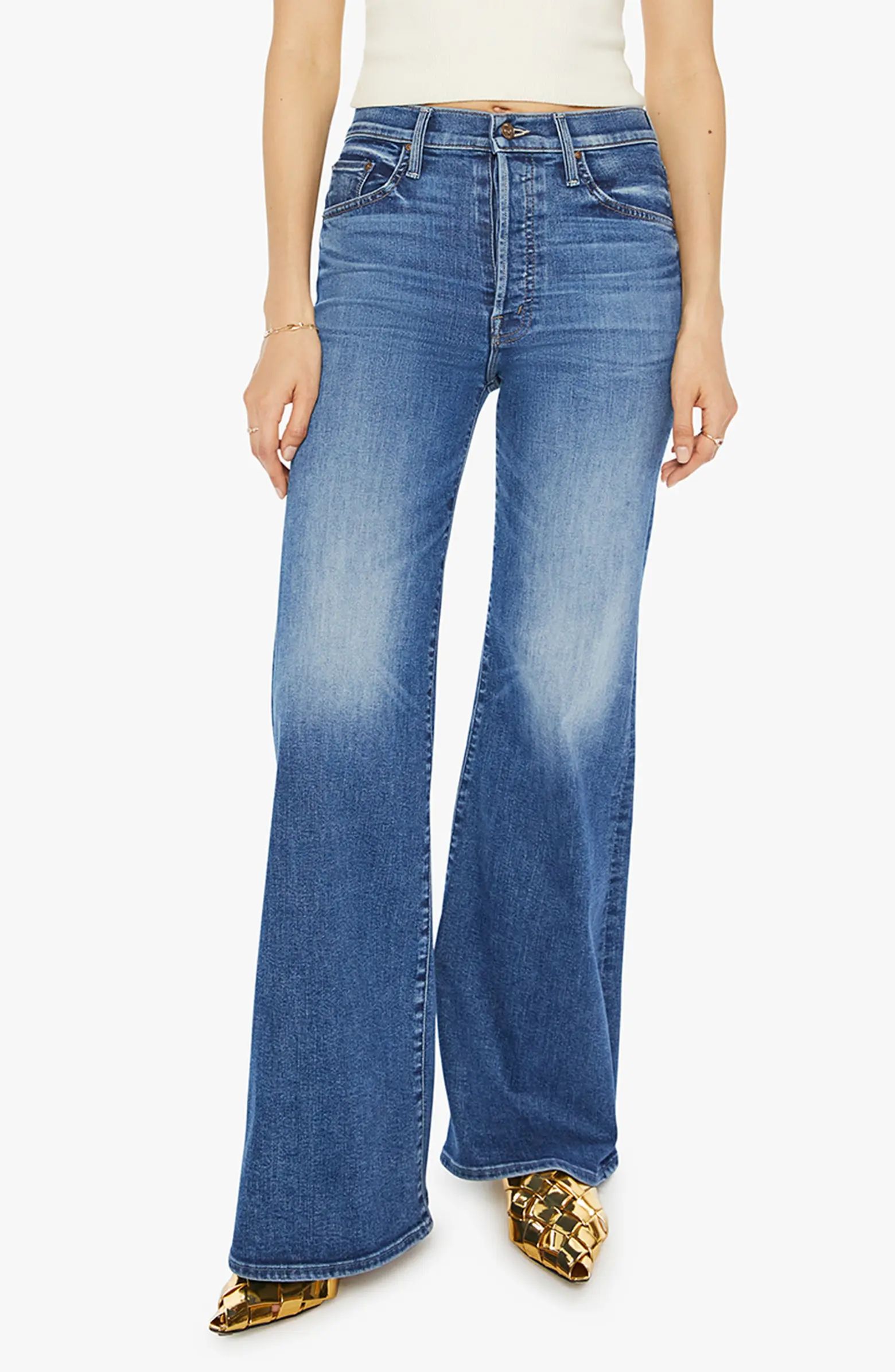 The Tomcat Roller Sneak High Waist Wide Leg Jeans | Nordstrom