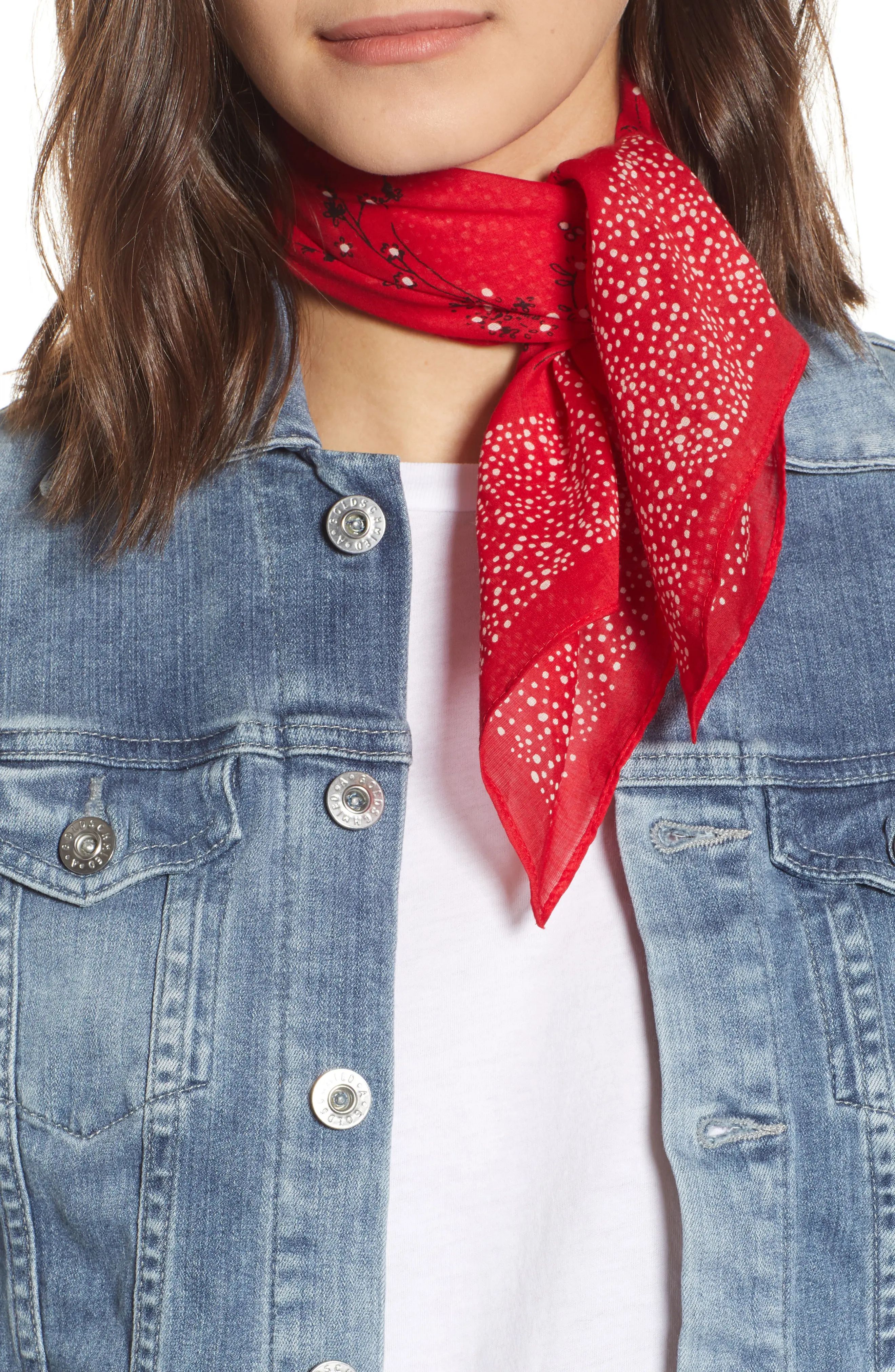 Women's Madewell Bandana, Size One Size - Red | Nordstrom