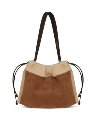 Charlotte Midi Suede & Shearling Shoulder Bag | Bloomingdale's (US)