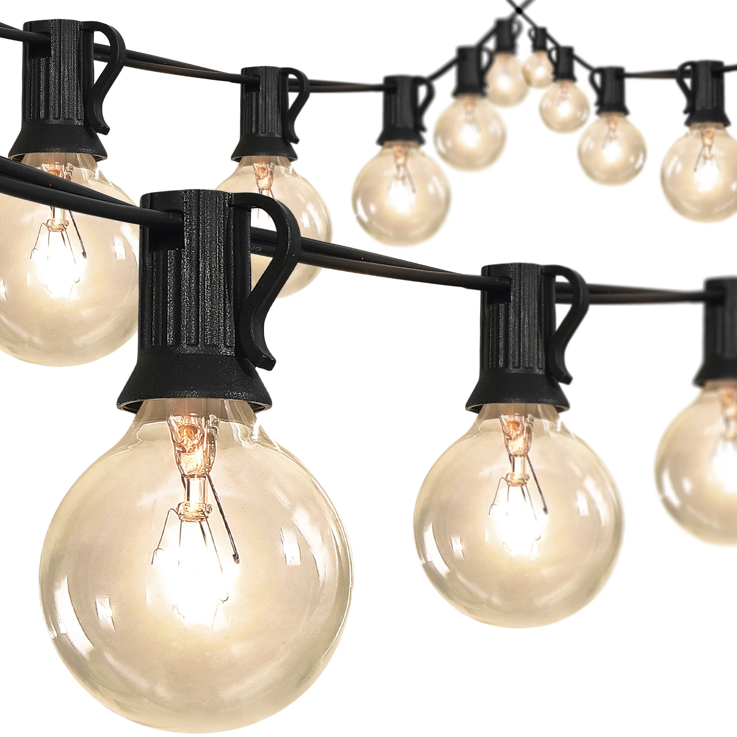 17 Stories 25' Outdoor 25 - Bulb Globe String Light (End to End Connectable) & Reviews | Wayfair | Wayfair North America