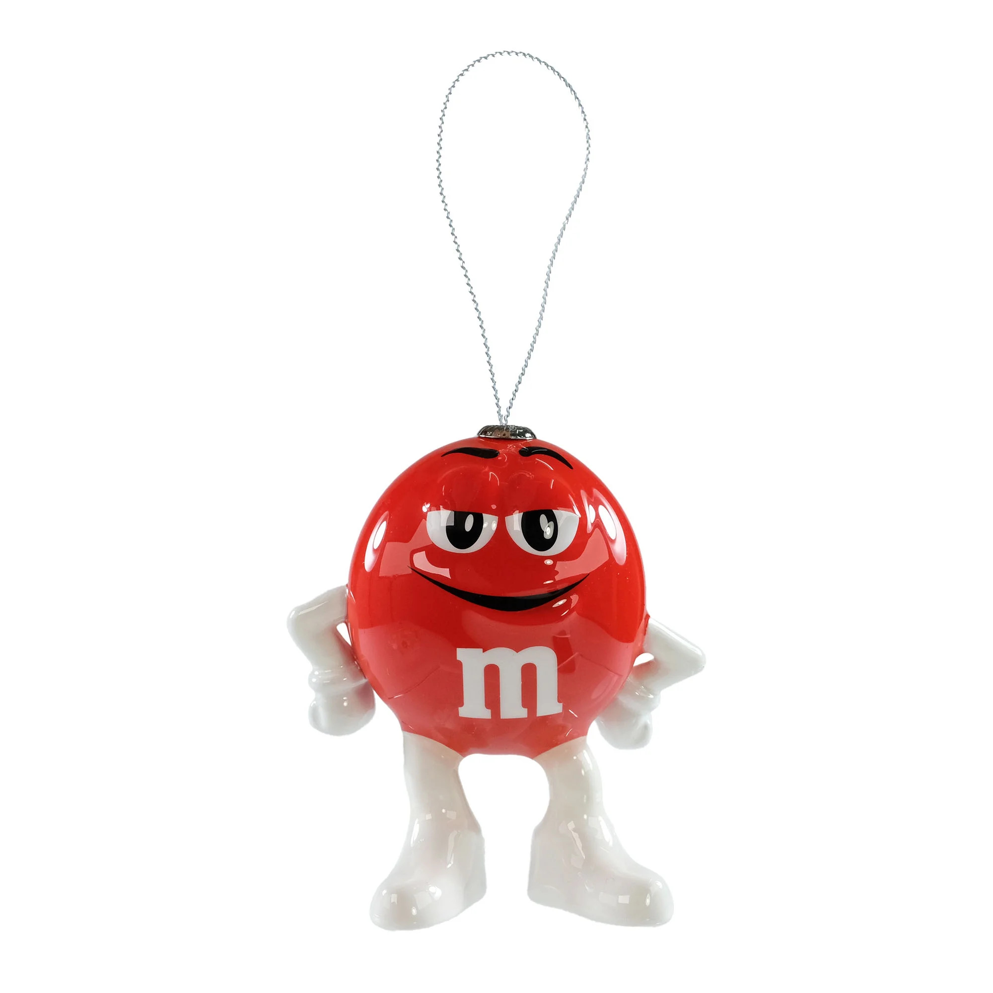 M&M`s Red Character Decoupage Christmas Ornament, 1 Count, Red, Plastic, By Ruz | Walmart (US)