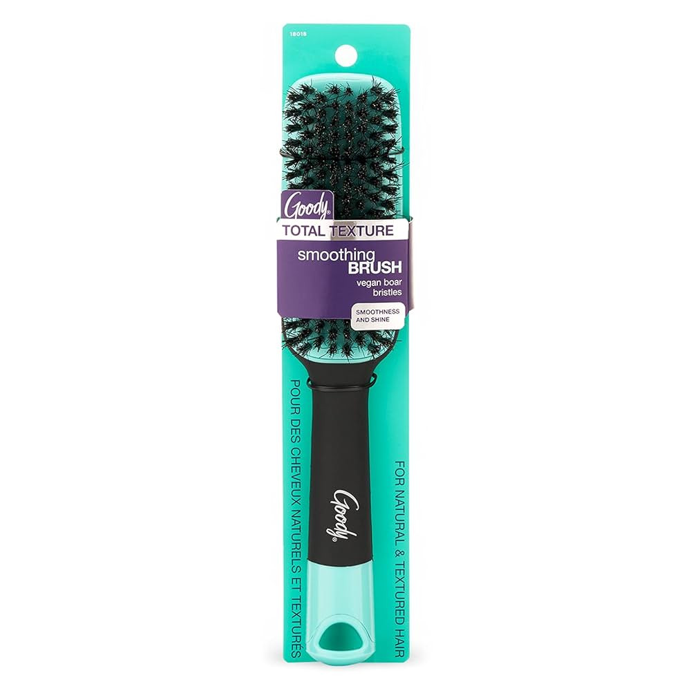 Goody x Total Texture Smoothing Brush - Vegan Boar Bristles Help Condition and Smooths Hair Cutic... | Amazon (US)