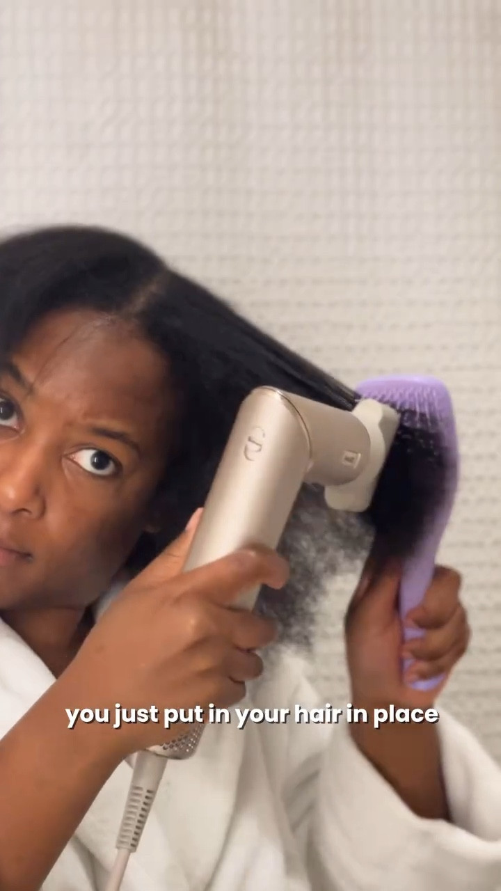 I used the @sharkbeauty flex style with the help of the @fentyhair heat protectant. Also, RIP to my poor @tangleteezer brush in the process 💀 
 Type 4C hair tools 

#LTKHoliday #LTKBeauty #LTKCyberWeek