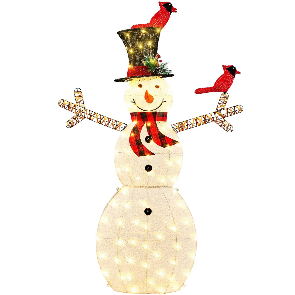 Yaheetech 5 Feet Lighted Outdoor Christmas Decoration, White | Target