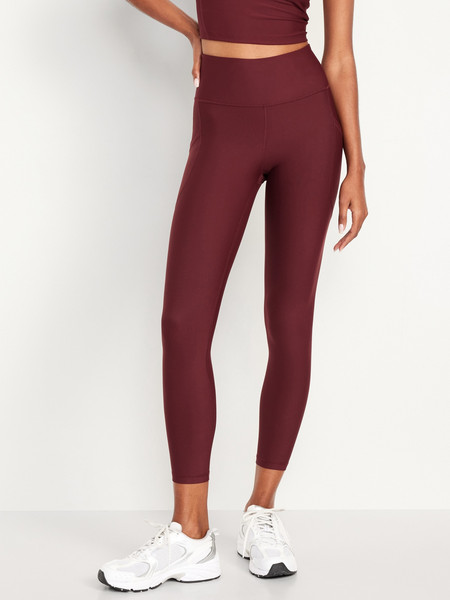 High-Waisted PowerSoft 7/8 Pocket Leggings | Old Navy (US)