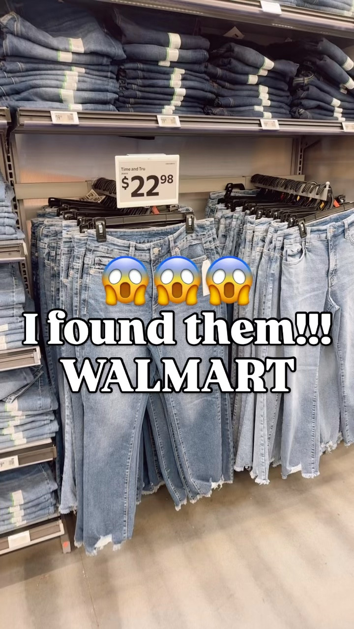 Viral destructed hem denim fully stocked & under $23!!!! 😱🙌

Walmart
Jeans 

#walmartpartner #walmartfinds #momstyle #jeans #denim 