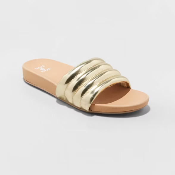 Women's Kendra Single Band Slide Sandals - Shade & Shore™ | Target