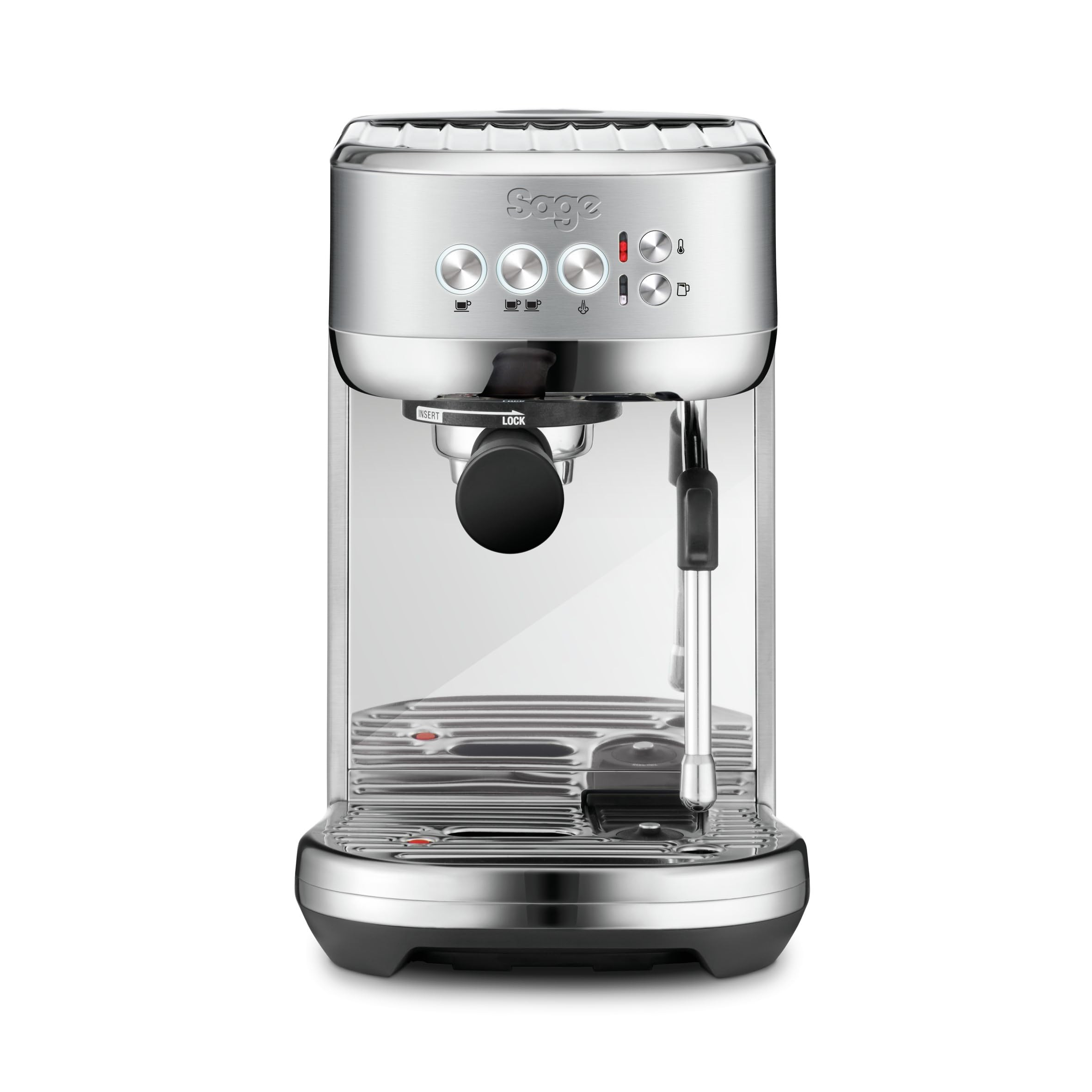Sage - The Bambino Plus - Compact Coffee Machine with Automatic Milk Frother, Brushed Stainless S... | Amazon (UK)