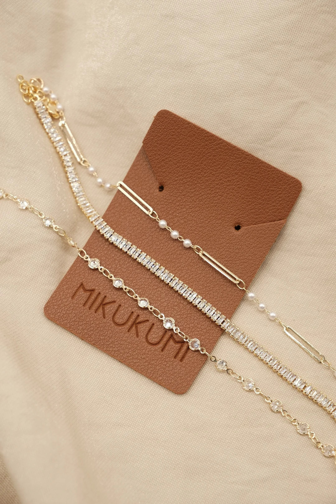 18K Gold Filled Tennis Bracelets Stack Bracelets Pearl Bracelets Bead Bracelets Stack for Woman -... | Etsy (US)