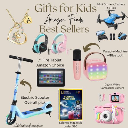 Best seller gifts for kids! christmas gift | holiday gift | scooter | necklace | headphones | drone | camera | children toys gifts 

#LTKfindsunder100 #LTKHoliday #LTKkids