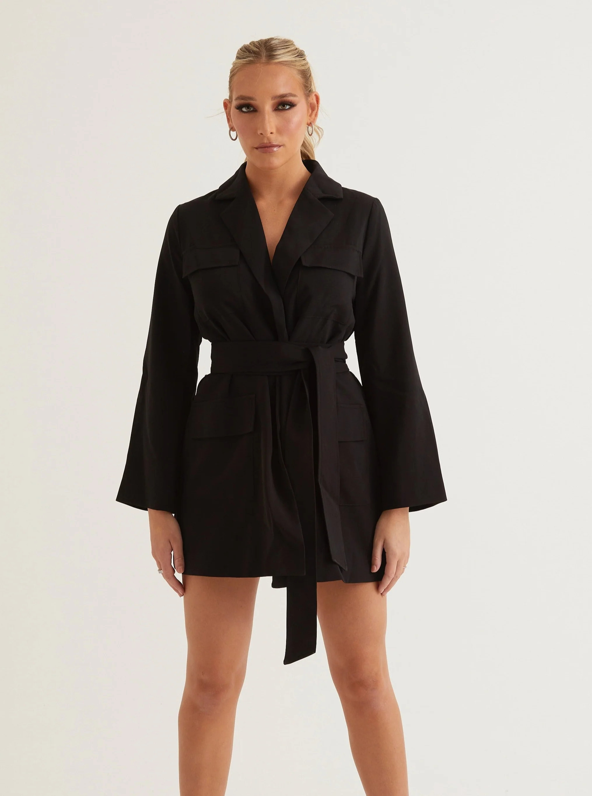CAMERON-Blazer Dress | Black | Alana Eve