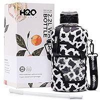 H2O Capsule 2.2L Half Gallon Water Bottle with Storage Sleeve and Removable Straw – BPA Free Large R | Amazon (US)