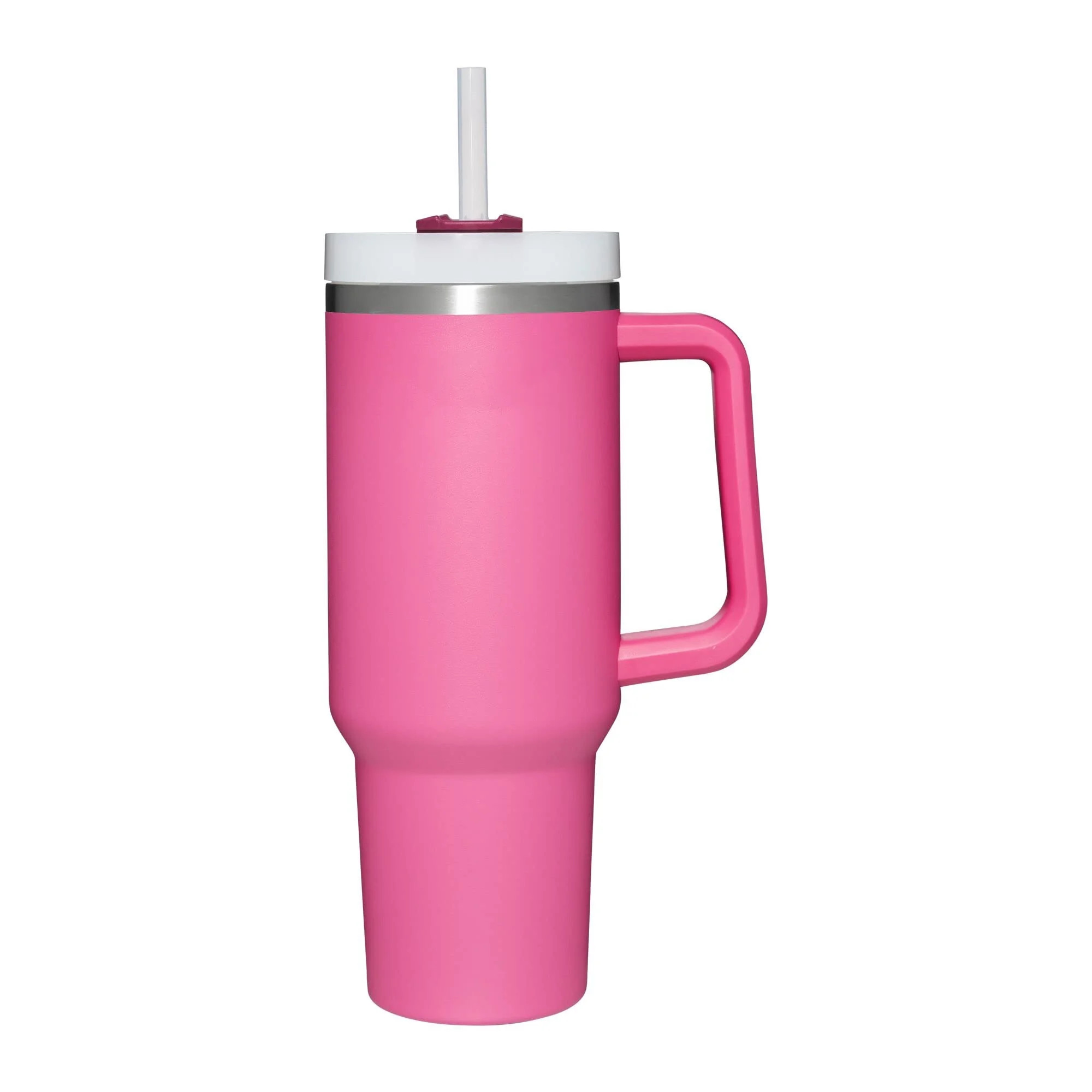 Reusable Vacuum Quencher Tumbler with Straw, Leak Resistant Lid, Insulated Cup, Maintains Heat Co... | Walmart (US)