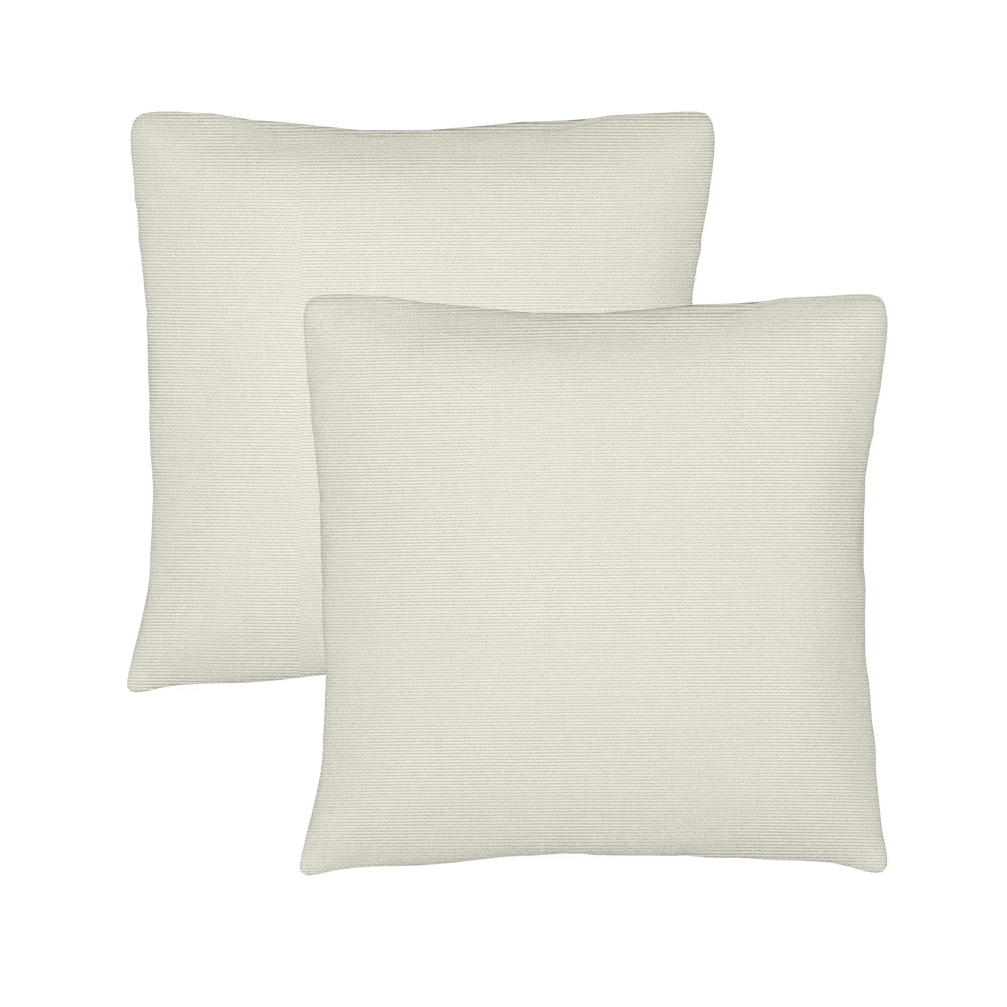 Pack of 2 Sunbrella® Outdoor Throw Pillows, Square Throw Pillows Inserts with Covers (Set of 2) | Wayfair North America