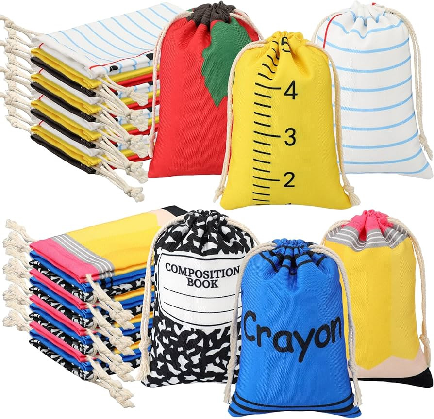 Sweetude 36 Pcs Valentine Teacher Survival Kit Supplies Gifts Bags 4 x 6 Inch Composition Noteboo... | Amazon (US)