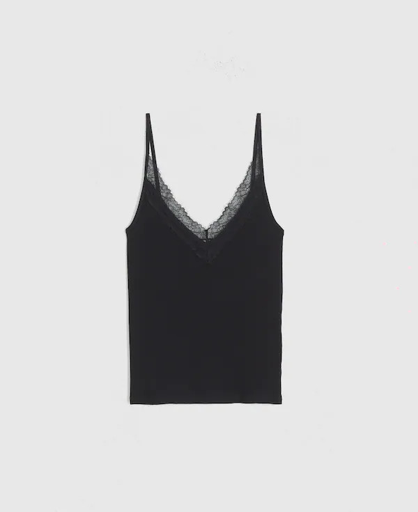 Lace-Trim V-Neck Tank | Madewell