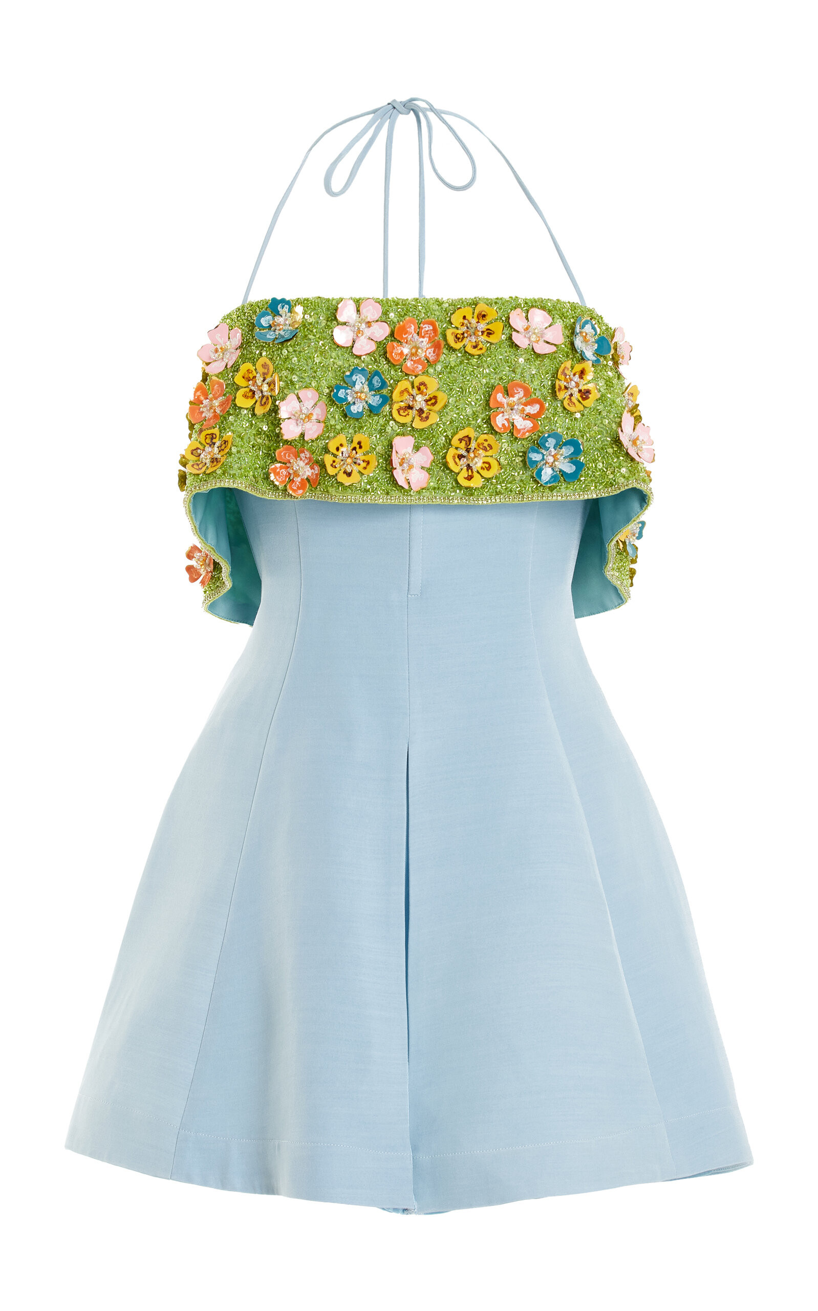 Yasmine Beaded Crepe Mini Dress | Moda Operandi (Global)