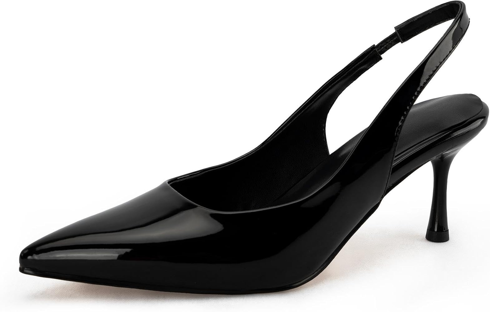 DREAMCIA Women's Pumps Slingback Heels Pointed Toe Sling Back Kitten Heels Women Metallic Slingba... | Amazon (US)