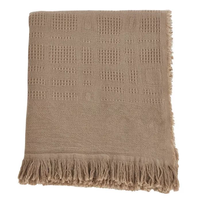 Cross Hatch Waffle Weave Throw Blanket - Saro Lifestyle | Target