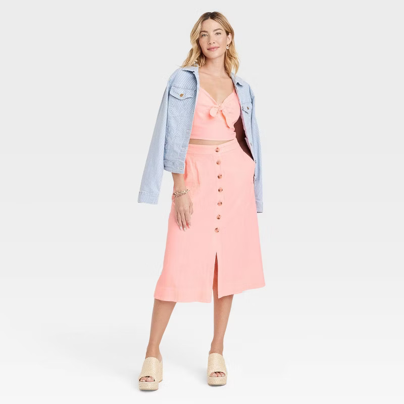 Women's Utility Midi A-Line Skirt - Universal Thread™ | Target