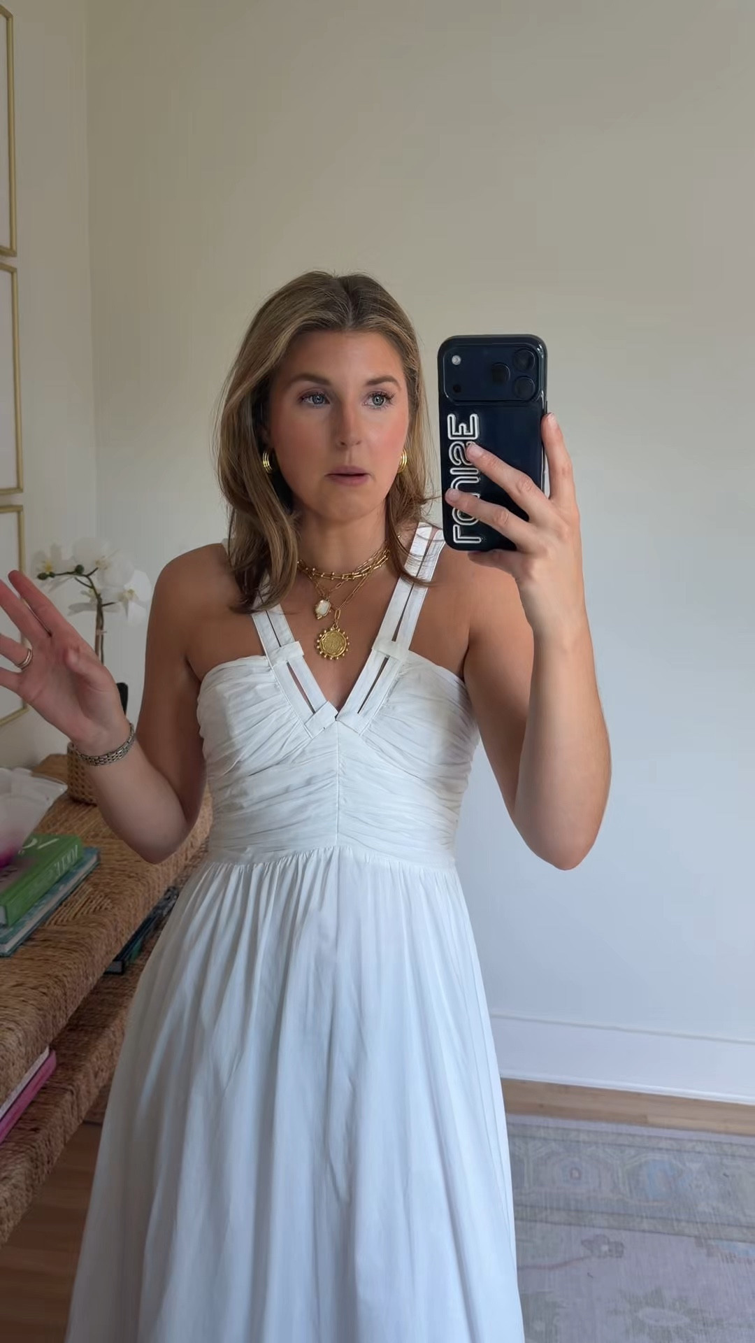 Summer white maxi! Wearing a 2