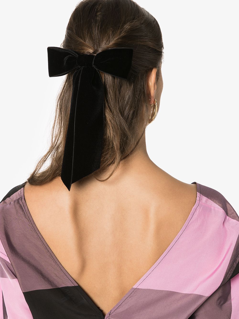 Jennifer Behr Wide Bow Hair Clip - Farfetch | Farfetch Global