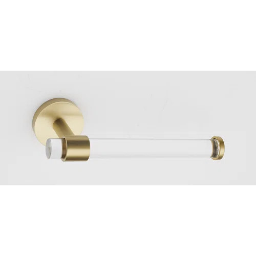 Swiss Madison Verre Acrylic Toilet Paper Holder In Matte Black | Wayfair | Wayfair North America