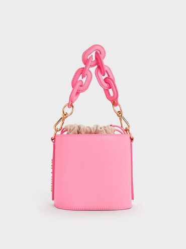 Catena Bucket Bag
 - Pink | Charles & Keith US