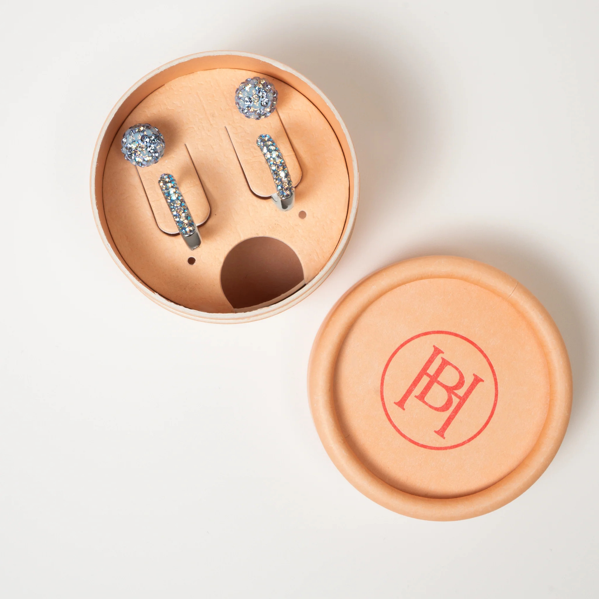 Denim Always On Sparkle Hoops and Small Studs Gift Set | Hillberg & Berk | Hillberg & Berk