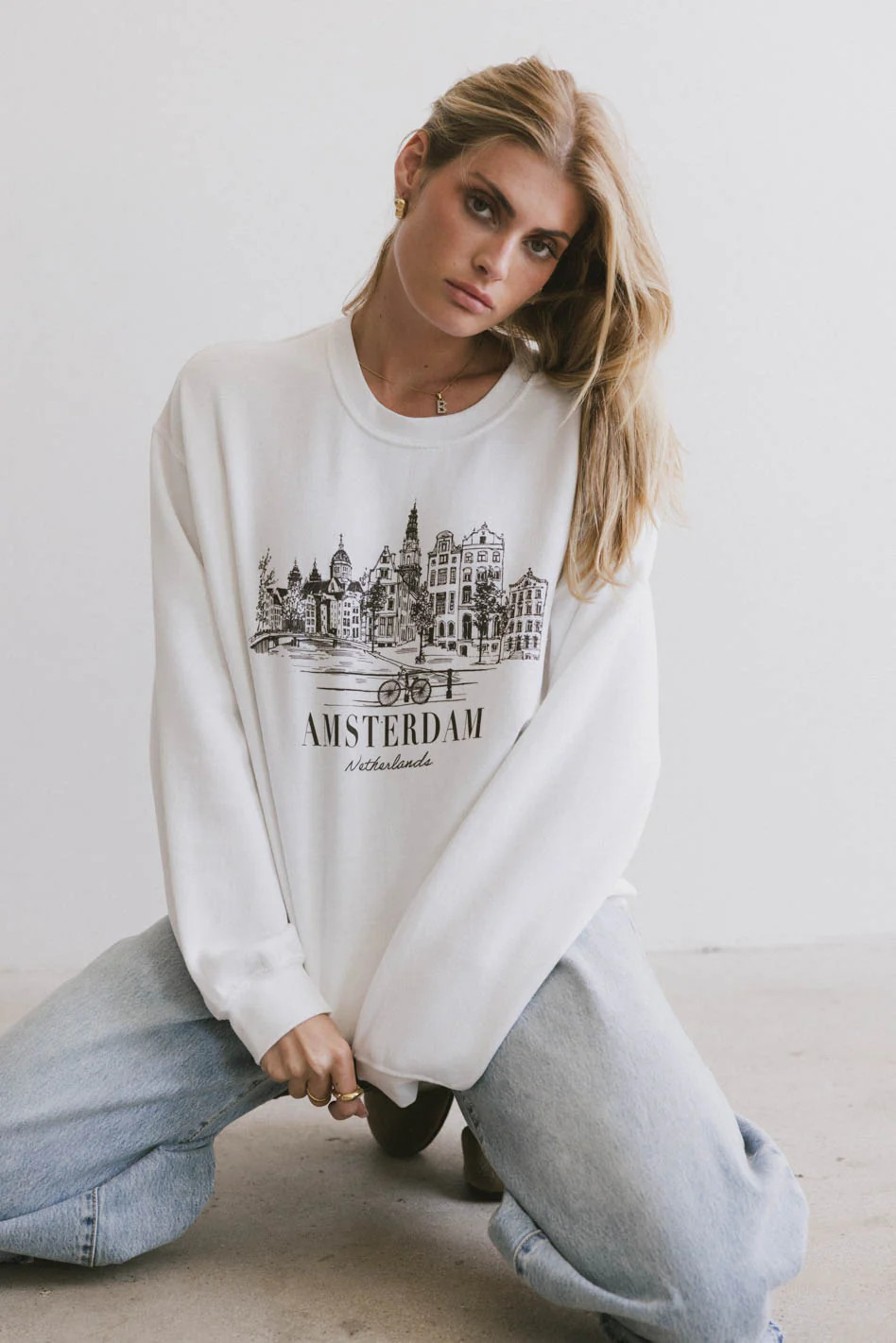 Amsterdam Cityscape Crewneck | Böhme US