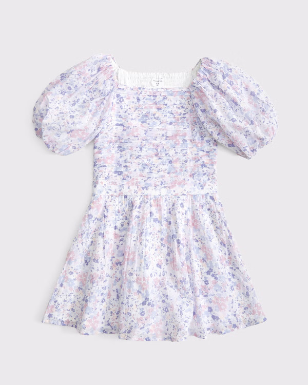emerson puff sleeve mini dress | Abercrombie & Fitch (US)