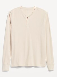 Waffle-Knit Henley T-Shirt for Men | Old Navy (CA)