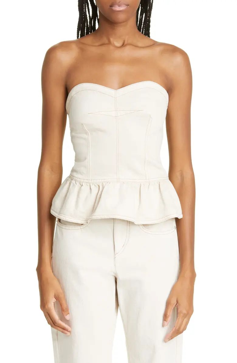 Isabel Marant Étoile Solizinia Strapless Cotton Top | Nordstrom | Nordstrom