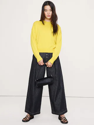 Merino Crew Sweater-Neck Sweater | Banana Republic (US)