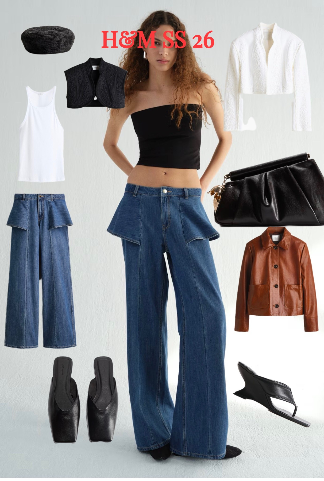 Denim, tank top, mules, bolero jackets , wedge sandals , berets, leather jackets and more from H&M SS 26 collection  

#LTKspring #LTKstyletip #LTKuk