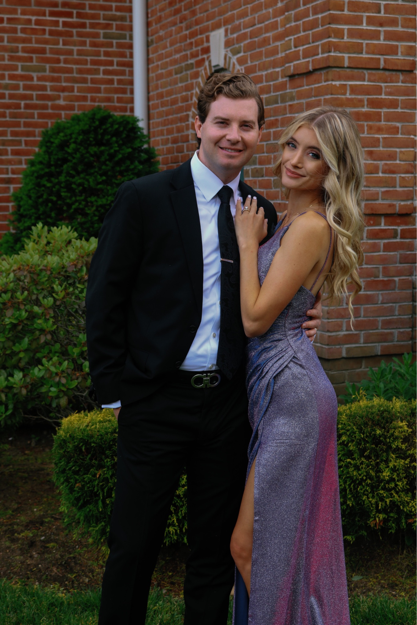 Purple and pink max duggal sparkly gown
Black tie wedding 
Purple bridesmaids dresses 
June wedding guest
Ferragamo belt
Amazon style 
Amazon fashion 

#LTKwedding #LTKstyletip #LTKmens